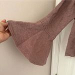 Melrose and Market  Boho Hoodie Sweatshirt Raw Hem Bell Sleeve Size Small S Photo 2