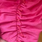 ZARA  PINK MAGENTA BEADED LINEN BLEND MINI DRESS OPEN BACK SZ M Photo 2