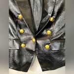 Veronica Beard NWOT  Cooke Dickey Glossy Leather Blazer Jacket Double Breasted S4 Photo 5
