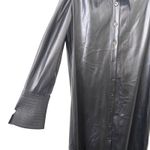 NANUSHKA Vegan Leather Tie Front Maxi Dress Black Sz Small Photo 6