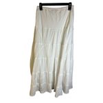 Mountain Lake Women's White Tiered Maxi Skirt Size S Bohemian, Ruffle Standard Photo 3