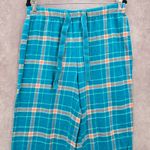 Magellan outdoors  Blue Plaid Sleep Fleece Pajama Bottoms Trousers Pants M Medium Photo 2
