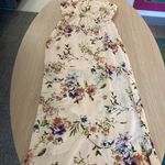 MM Couture  Floral Print Dress XS Xtra Small Maxi Length Ruffle Front Elastic Photo 1