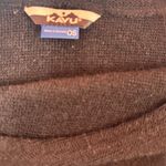 KAVU  Wilhelmina Asymmetrical Black Sweater Dolman Long Sleeve Top Size One Size Photo 6