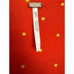 Free People All Yours Mini Dress Women’s Size 2 Flame Orange Polka Dot Tie Front Photo 3