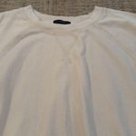 J.Crew  Puff-Sleeve Short Sleeve Sweatshirt Medium Cream Cotton Photo 1