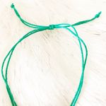 Adjustable “Love You” Hemp Bracelet Green Photo 5