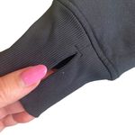 Lululemon Kick The Cold Funnel Neck Size 4 Black Sweatshirt Photo 6