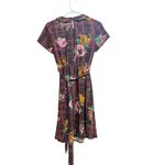 Modcloth  Joyful Poise‎ Floral Plaid Belted Dress Women's Size S Photo 2