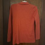 J.Crew  Orange Cotton Knit Long Sweater Blazer Size S Photo 3