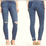 DL1961  Women's Margaux Instasculp Ankle Skinny Blue Jeans in Cracked. Size 26 Photo 1