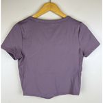 Nike One Dri-Fit Women’s Short Sleeve Cropped Top Size M Purple Brown Photo 2