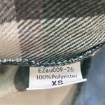 Green & White Plaid Flannel Long Sleeve Shacket Size XS Photo 9