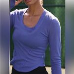 Free People Movement Mind Over Matter Long Sleeve Tee Indigo Size Small Photo 1