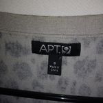 Apt. 9  S Black Creme Gray Leopard Cardigan Sweater Photo 1