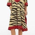Gucci NWT. $4500  ZEBRA-PRINT SILK KAFTAN DRESS IN YELLOW MULTI IT40 US8 Photo 0