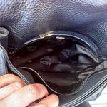 MCM Vintage  Black Leather studded Shoulder Bag Photo 11