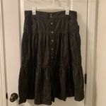 Time And Tru Women's Tiered Button Front Denim Skirt Western Choose Your Size Black Size undefined Photo 7