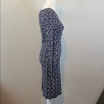 Seraphine Geometric Print Faux Wrap Maternity Dress Size 4 NWT Purple Photo 2
