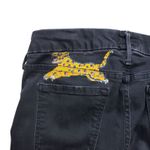 Mother The Looker Jeans Womens 28 Not Guilty Black Denim Ankle Painted Grunge Photo 8