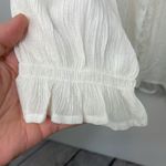 American Eagle  White Pattern Lace detail top size Medium Boho Photo 4