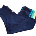 Lululemon Align Core Kicker Crop Inkwell Assorted Stripe Surge Legging Blue Size Photo 1