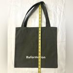 Reformation  Green Canvas Tote Bag Photo 7