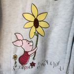 Disney Winnie The Pooh Hoodie Love Me Love Me Not Zip Medium Cream Sweatshirt Photo 7