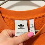 Adidas  Orange Crewneck Sweatshirt Photo 3