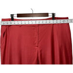 St. John  Annabel Straight Leg Wool Blend Dress Pants Cinnabar Size 16 Trouser Photo 4