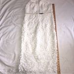 Bardot  The Gemma Lace Dress Size M Halter Floral Aritzia White Cut Out Sheer Photo 6