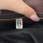 Vintage Dark Brown Genuine Leather Bucket Drawstring Mini Backpack Photo 15