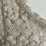 Free People  Tan Boho Crochet Lilly Mini Dress  S Photo 4