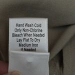 Coldwater Creek  Beaded Embellished Sheer Button Up Shirt Taupe XL Elegant Luxe Photo 9