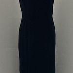 Onyx Nite Black Velvet Evening Gown | Vintage 90s Formal Maxi Dress Size 8 Photo 0