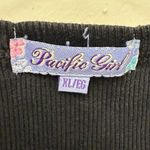 Vintage Y2K Cape Cod Tank Top Black With Rhinestones Size XL Photo 2