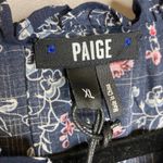 Paige NWT  Paletta Floral-print Sleeveless Ruffle Crop Jumpsuit Size XL Photo 5