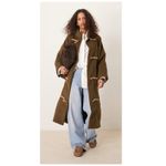 Free People Alma Long Duffle Coat Size Medium Photo 3