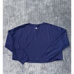 Lululemon  Women's Blue Pullover Long Sleeves Crop Top Size 10 Photo 3