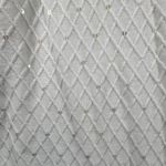 Dress Barn  Cardigan Shell Twin Set Ivory L Diamond Sequin Sparkle Luxe Knit Bling Photo 7