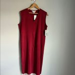 Misook NEW  v neck sleeveless dress Large Photo 1