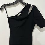 Milly  Black One-Shoulder Dress - Size Small Photo 4