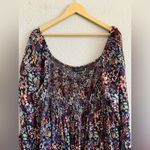 Oak & Trellis Floral Babydoll Dress with Smocking Size 3X EUC Black Photo 2