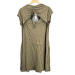 LA Made Dress Green Peek-a-Boo Back Scoop Neck Lightweight Size Medium New Photo 1