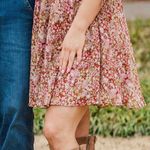 Dress Up Pink Floral Sleeved Dress Photo 0