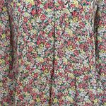 Gap Womens Blouse Sz Small Semi Sheer Ruffle Floral Boho Bohemian Romantic Retro Photo 6