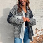 POL NWT drift away black gingham jacket Photo 0