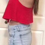 Victoria's Secret Red Crop Tank Top. Size L. NWT Photo 1