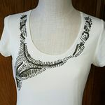 Studio Y Cap sleeves Tunic Bronze Beaded  sz. M Photo 1