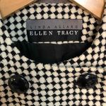Ellen Tracy Linda Allard Black White Houndstooth Jacket 6 Photo 4